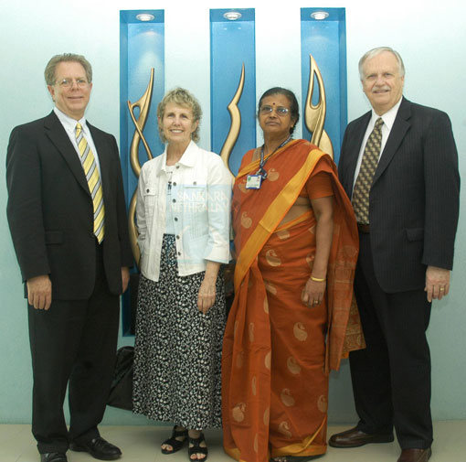 Alcon team Mr. David W Stroman, Dr. Richard Garber and Ms. Gale Cupp 